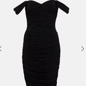 NORMA KAMALI
Walter off-shoulder ruched minidress